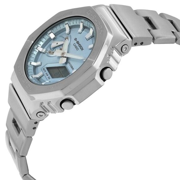 NWT Authentic Casio G-Shock G-Steel 2100 Series Quartz Blue Dial Men's Watch - Picture 2 of 3